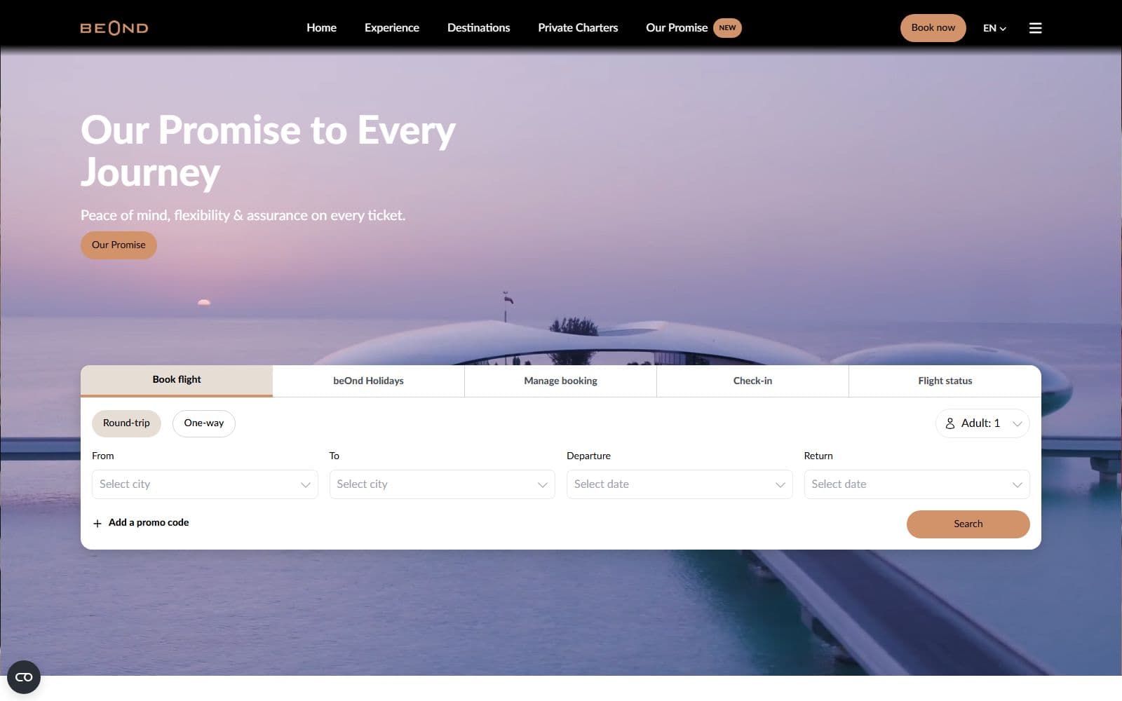 Beond: the live site