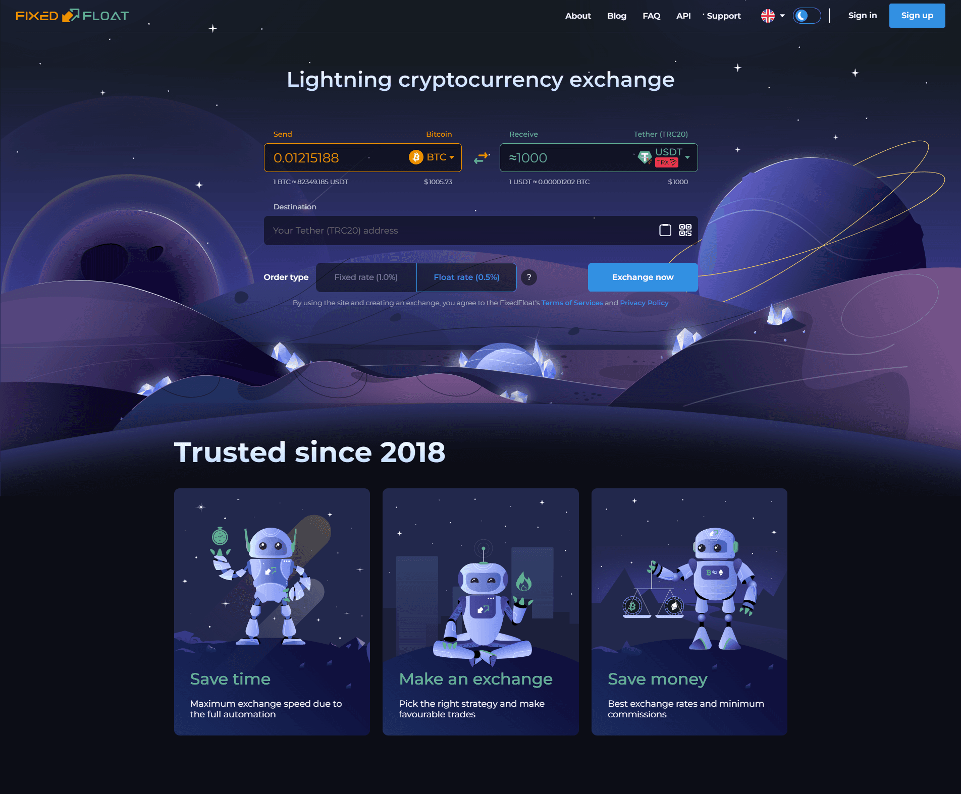 ff.io: screenshot of the live site