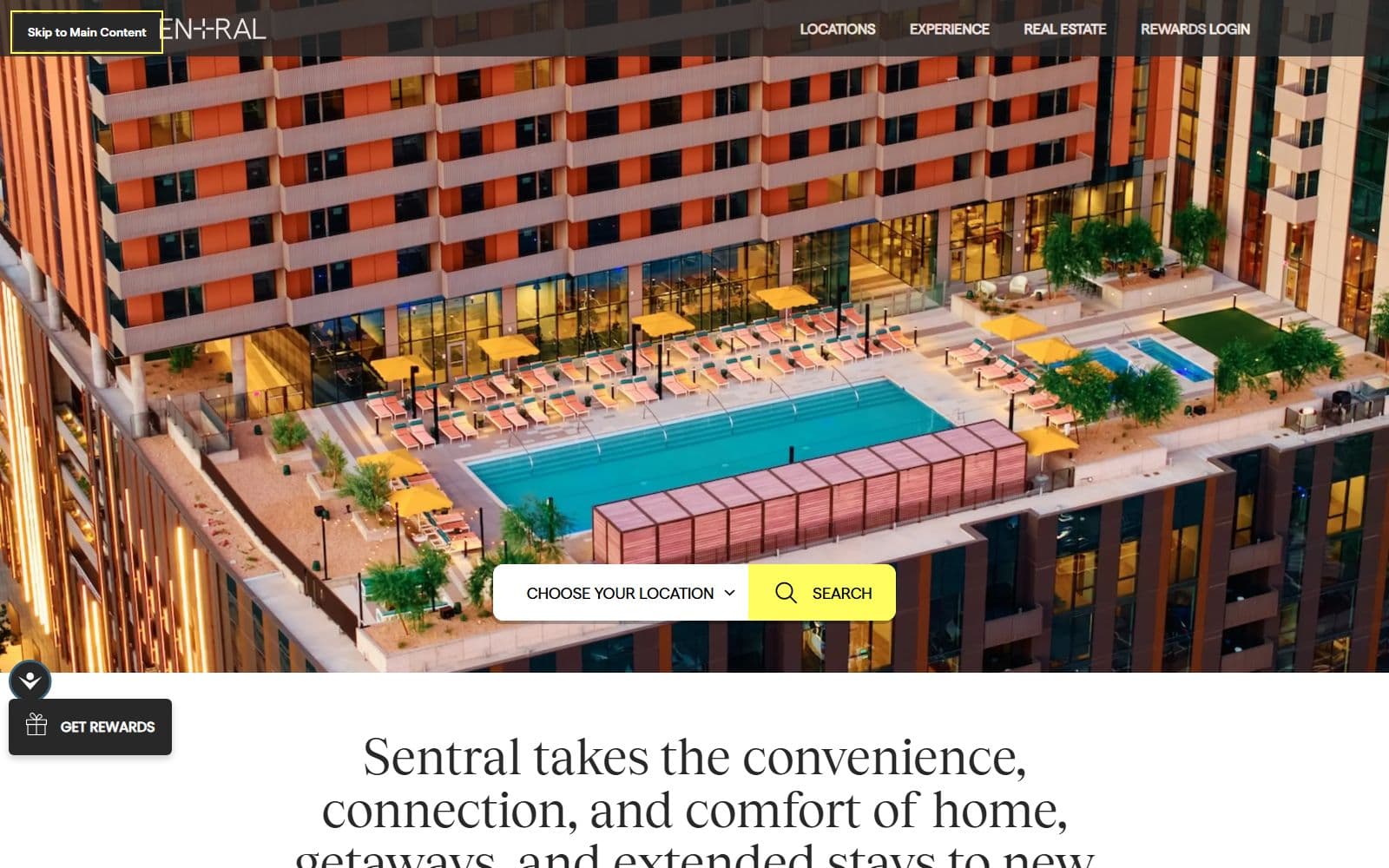 Sentral: the live site