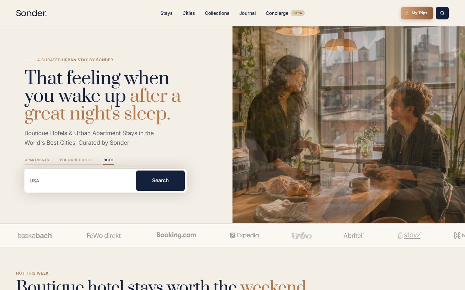 Sonder: the live site